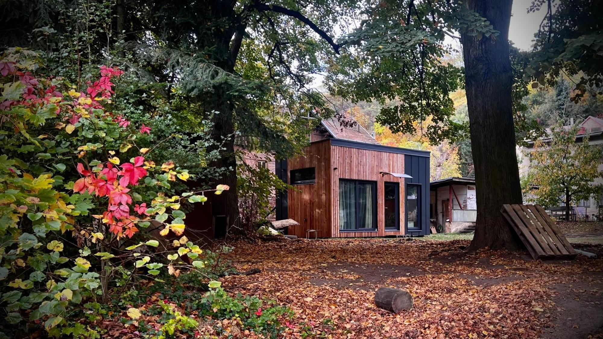 Tiny House Baraczek Brno-Jundrov, Ulice Veslarska Lägenhet Exteriör bild