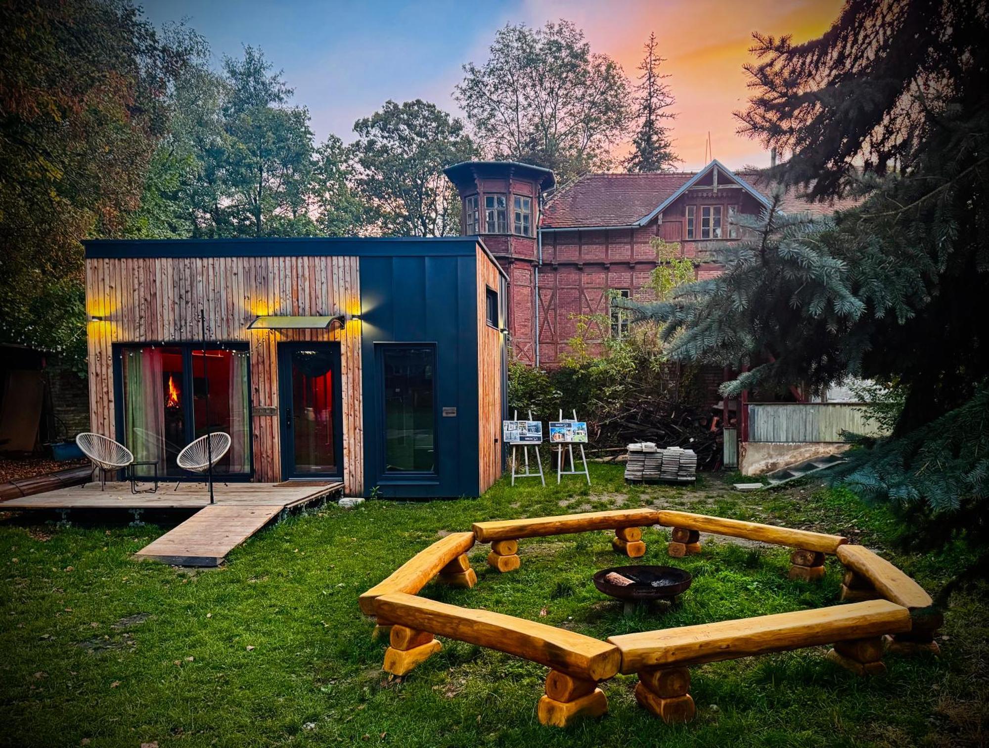 Tiny House Baraczek Brno-Jundrov, Ulice Veslarska Lägenhet Exteriör bild